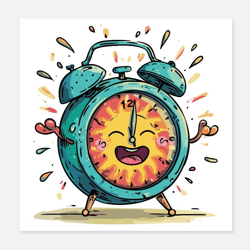 Sonnenwecker Jubelbild Poster 20x20 cm