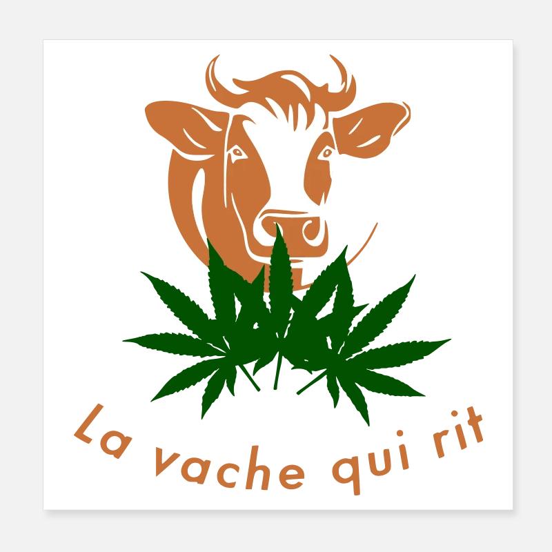 Vache qui rigole Poster 20 x 20 cm