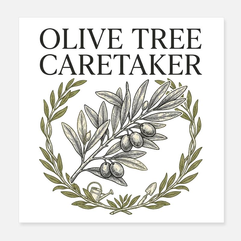 Gardien d’Olive Tree Poster 20 x 20 cm