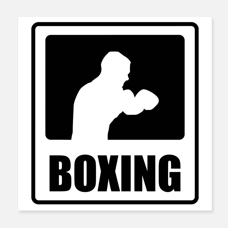 Boxing Poster 20x20 cm