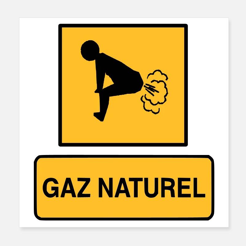 Gaz naturel Poster 20 x 20 cm