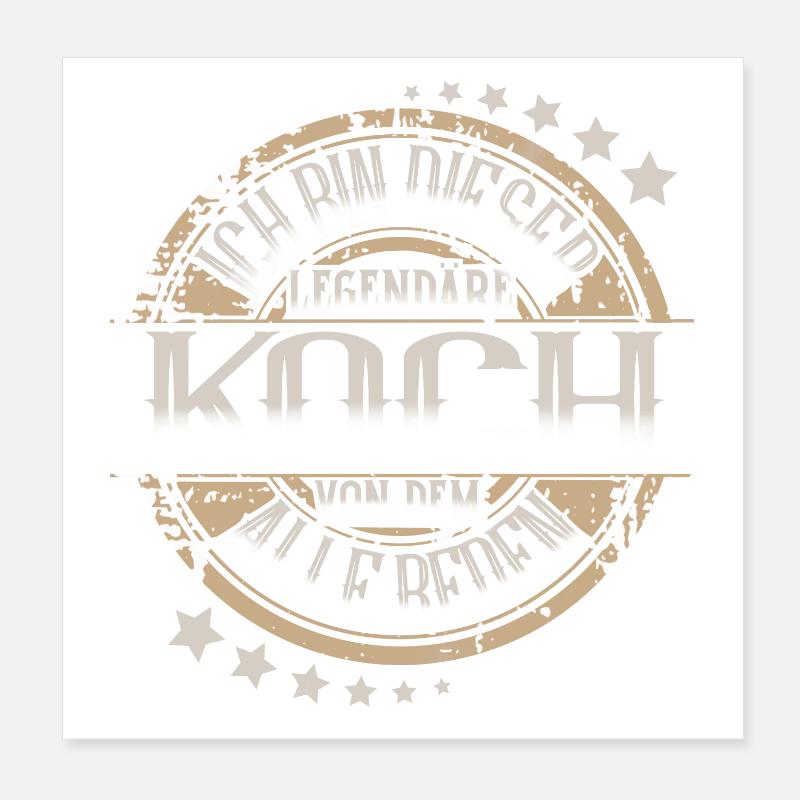 Koch Poster 20x20 cm
