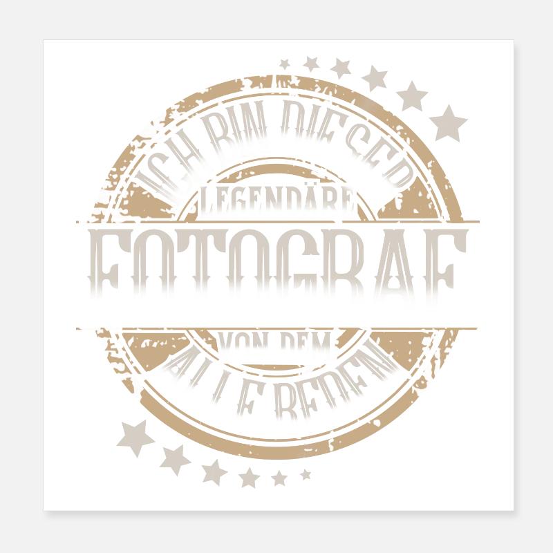 Fotograf Poster 20x20 cm