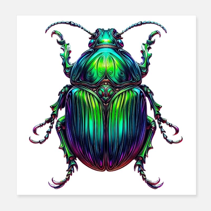 Green Poster 8" x 8" (20x20 cm)