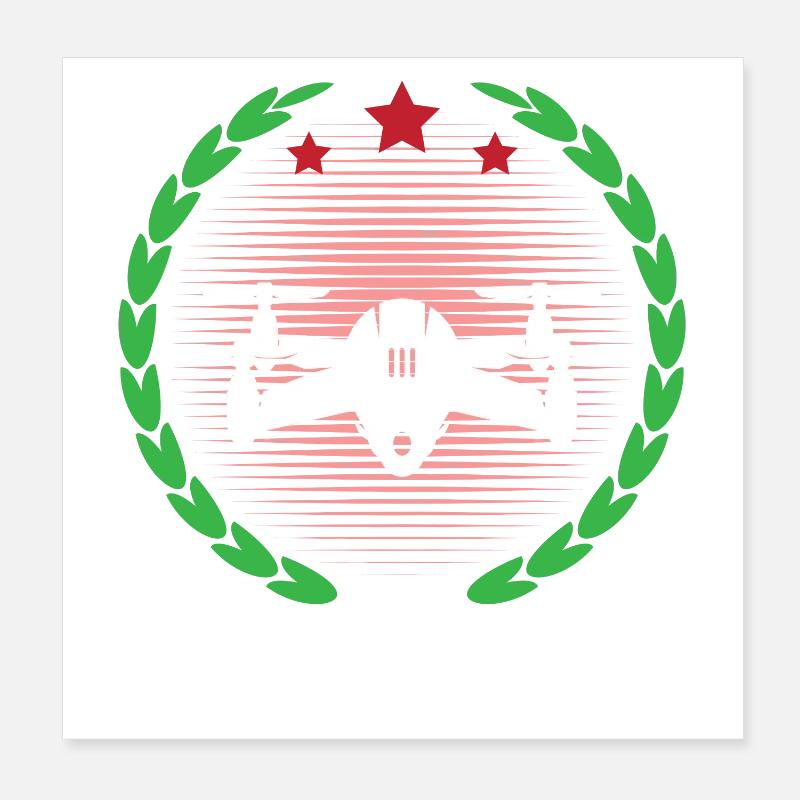 Drone Pilot Poster 8" x 8" (20x20 cm)