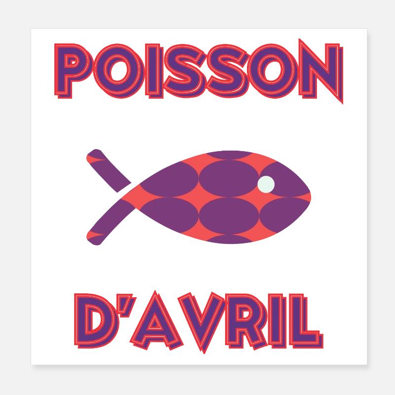 APRIL FOOL Poster 8" x 8" (20x20 cm)