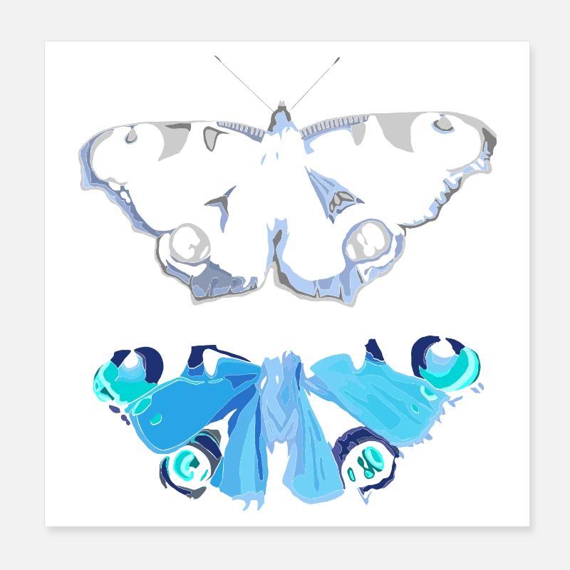 Tomber dans le caractère Poster 20 x 20 cm