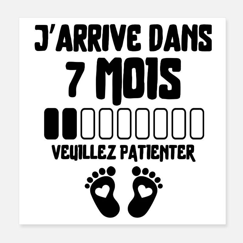 Werdender Vater, werdende Mutter, Schwangerschaft Poster 20x20 cm