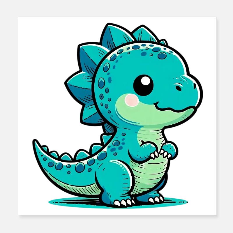 Dinosaurier Poster 20x20 cm
