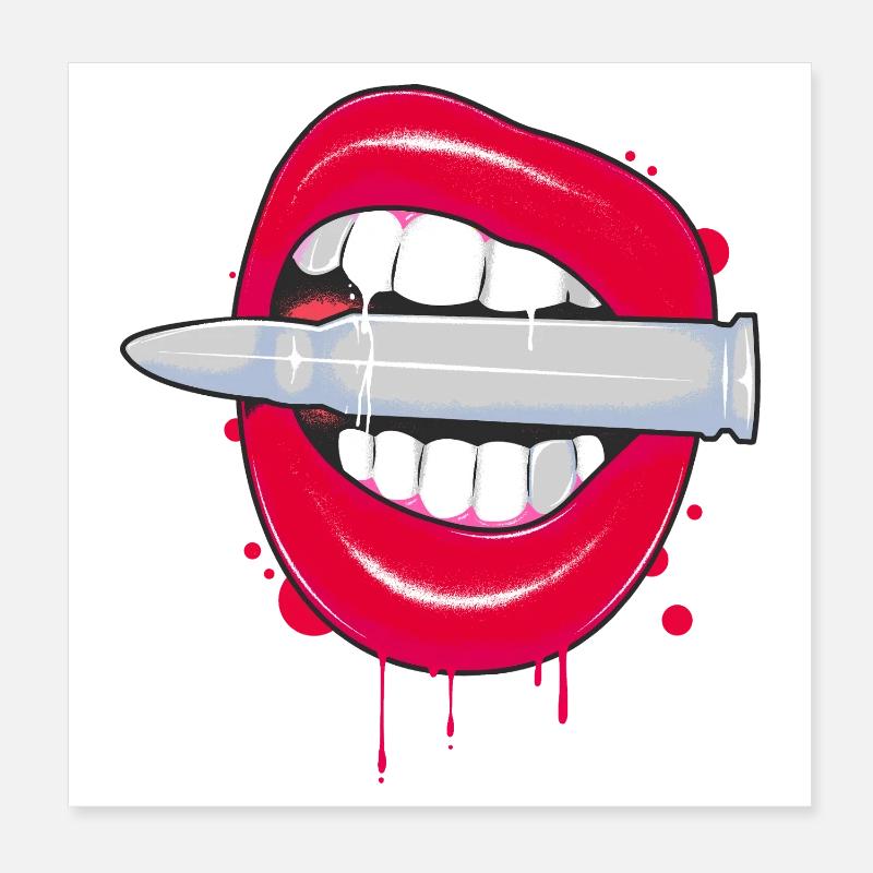 Kuss Kuss Bang Bang Poster 20x20 cm