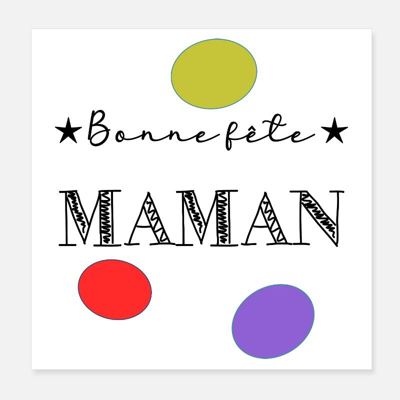 MAMA. MUTTERTAG. SCHÖNEN MUTTERTAG Poster 20x20 cm