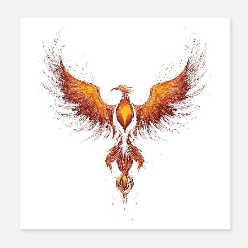 Phénix Poster 20 x 20 cm