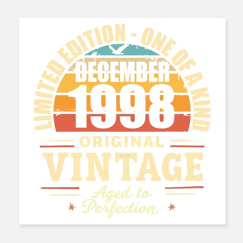 Geburtstagsfeier Dezember 1998 - Dezember 1998 Poster 20x20 cm