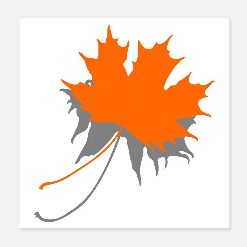 Maple leaf Poster 8" x 8" (20x20 cm)