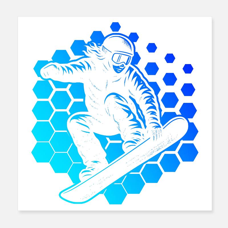 Snowboard style for every occasion Poster 8" x 8" (20x20 cm)