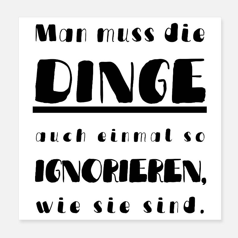 Manche Dinge Poster 20x20 cm