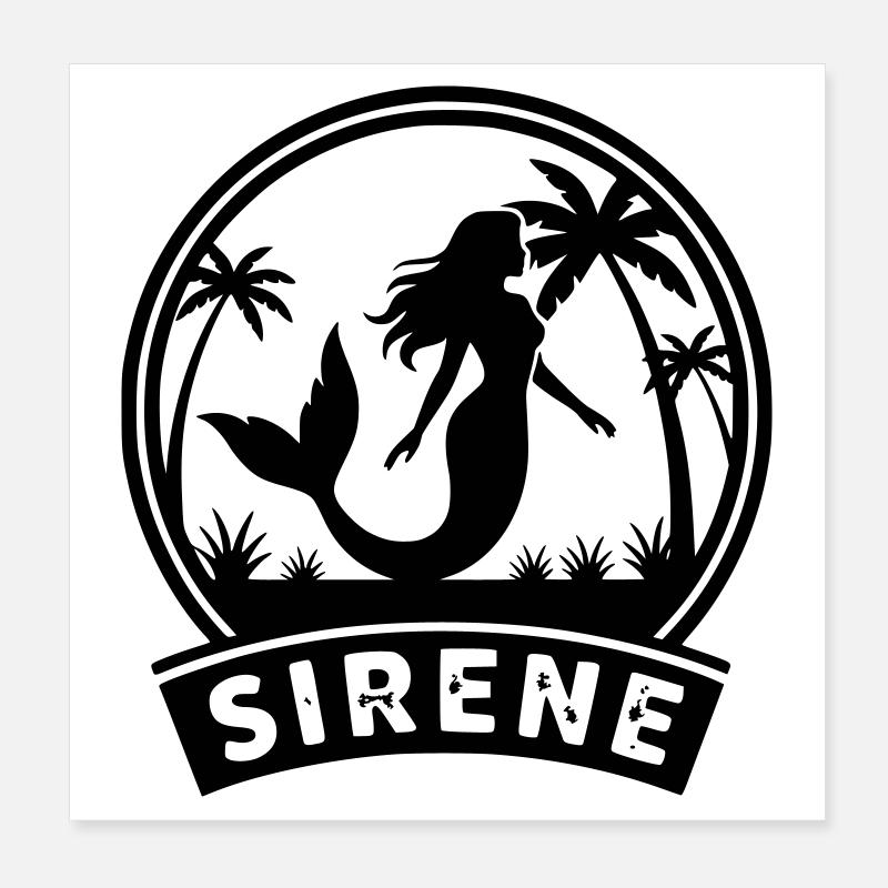 Sirene Poster 20 x 20 cm