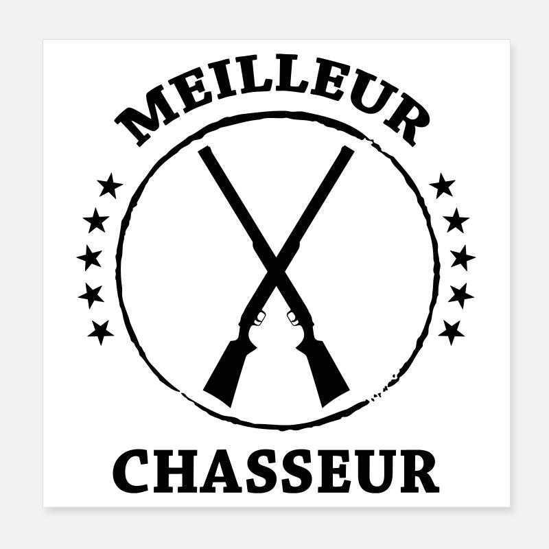 Meilleur chasseur Poster 20 x 20 cm