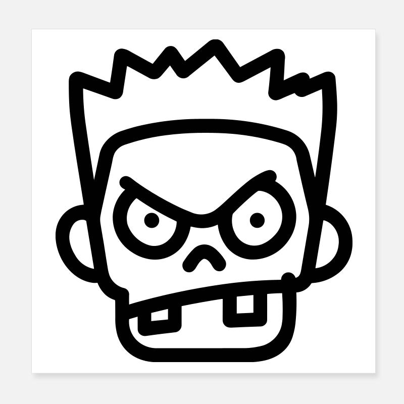 Zombie Poster 20x20 cm