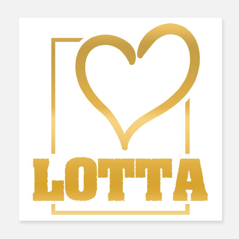 Geschenk für Lotta Poster 20x20 cm