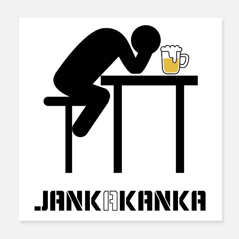 JANK A KANKA Poster 20x20 cm