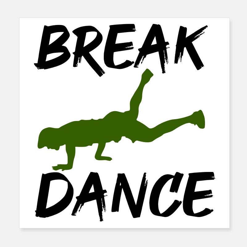Breakdancing Poster 8" x 8" (20x20 cm)