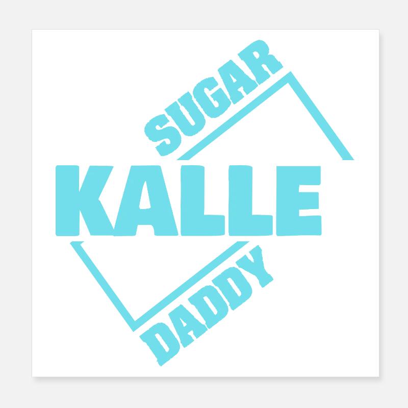 Sugar Kalle Daddy Logo Poster 20 x 20 cm