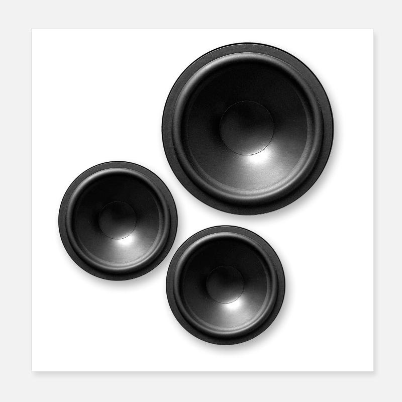 speaker lautsprecher Poster 20x20 cm