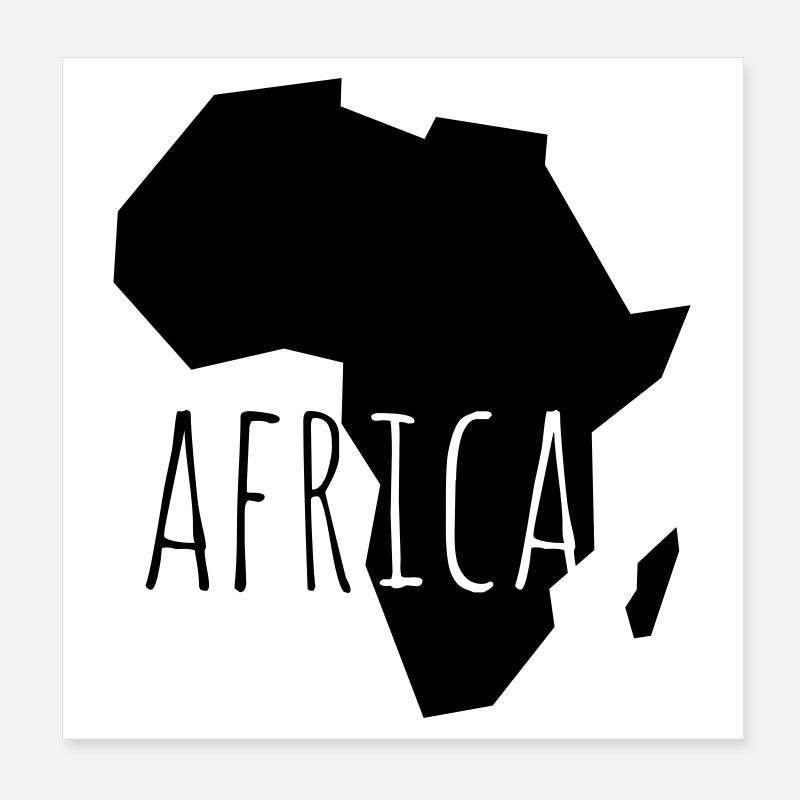 africa Poster 20 x 20 cm
