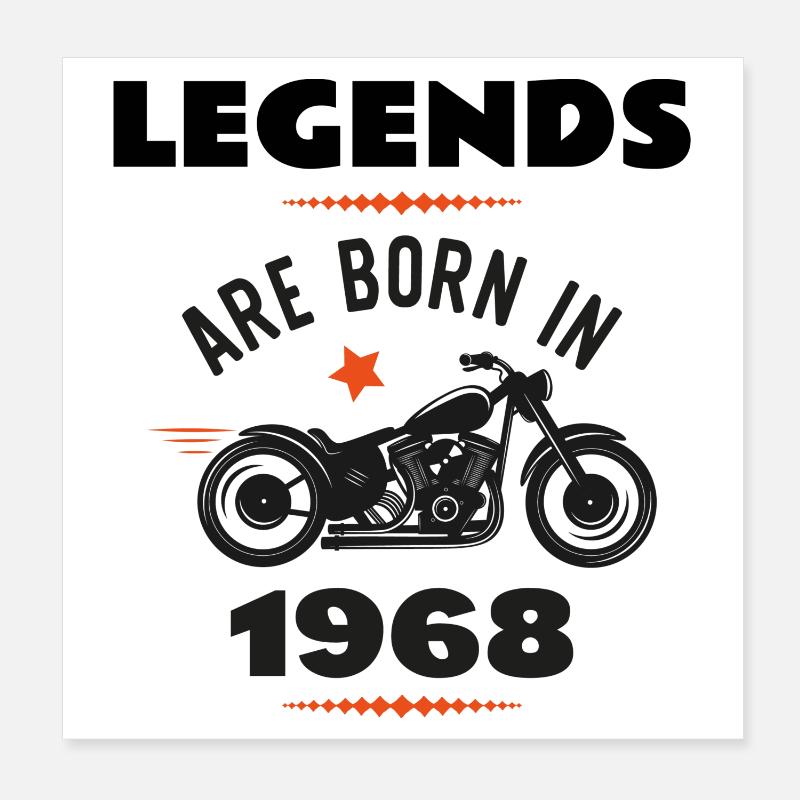 born in 1968 Poster 20x20 cm