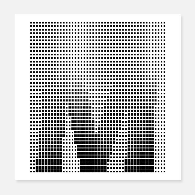 Letter M, Name, der Buchstabe M Poster 20x20 cm