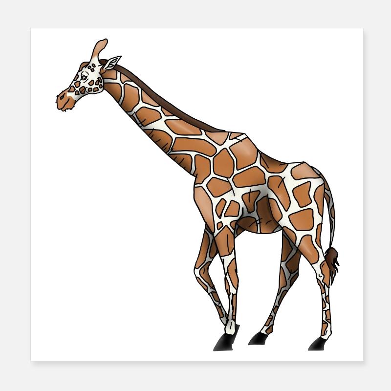 Girafe Poster 20 x 20 cm
