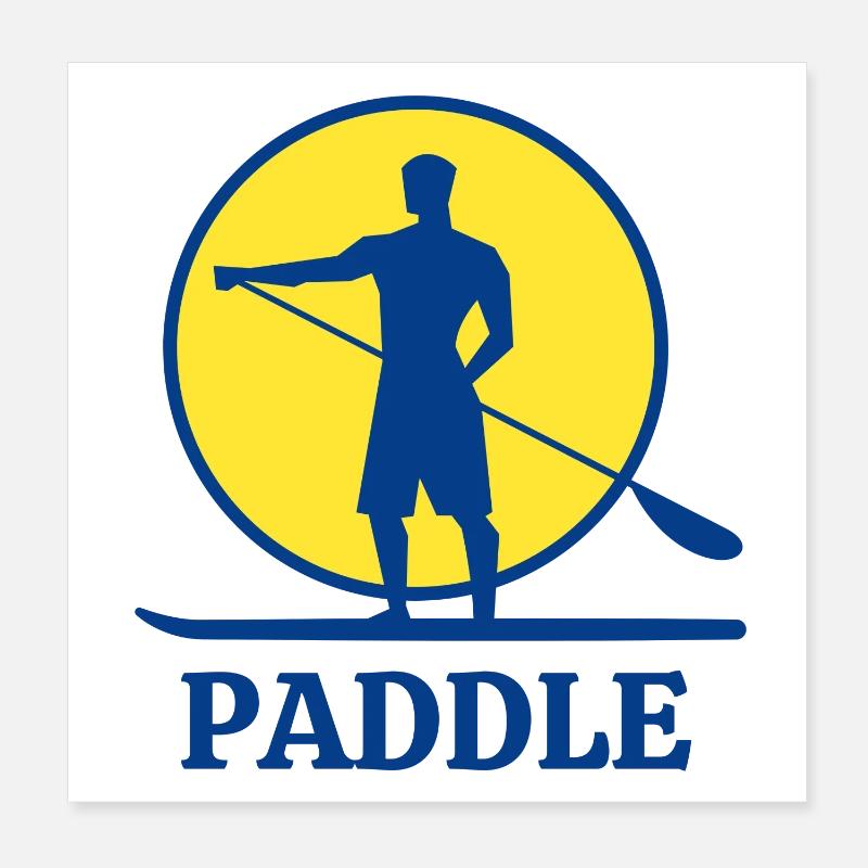 paddle, fan de paddle, stand up Poster 20 x 20 cm