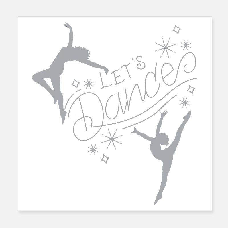 - T-shirt dansant Poster 20 x 20 cm