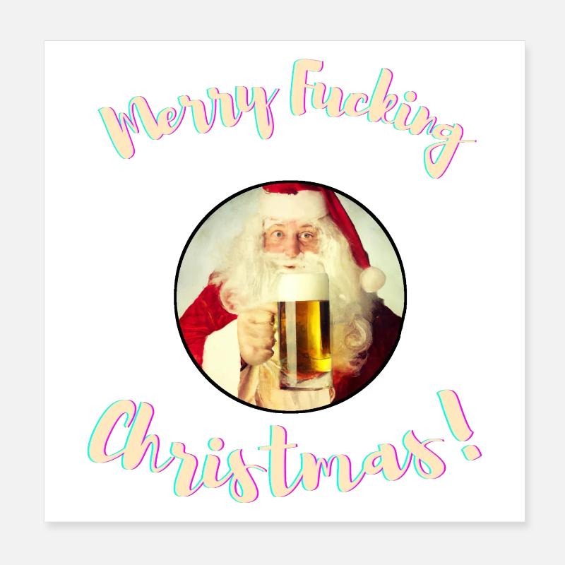 Joyeux putain de Noël! (Non censuré) Poster 20 x 20 cm