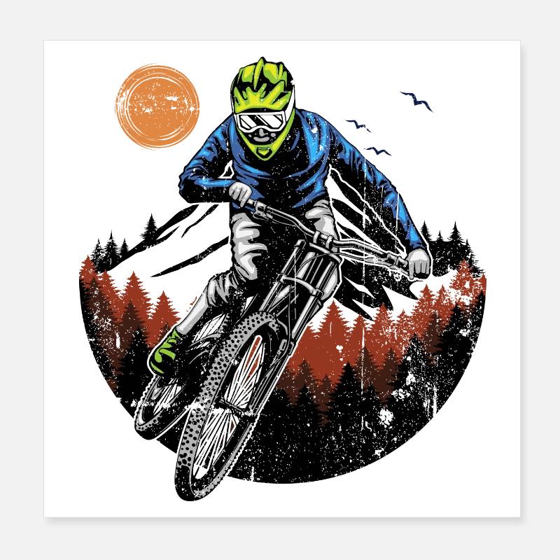 Mitternachts-Ridge-Fahrer Poster 20x20 cm