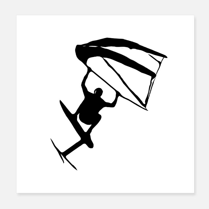 Style Wingfoil Tendance Poster 20 x 20 cm