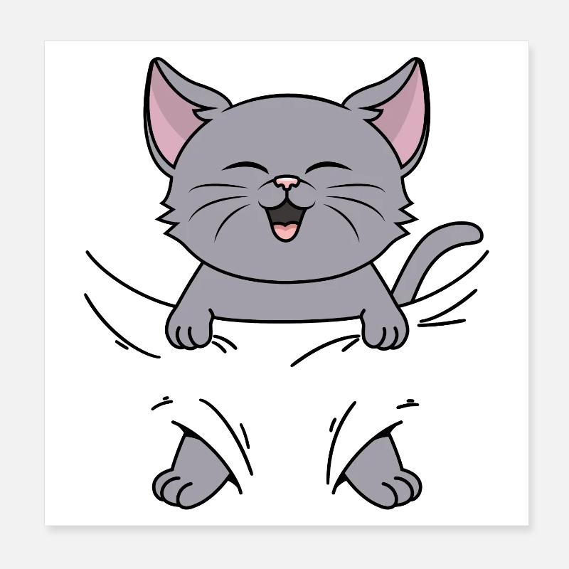 Chats, bébé chat, chaton, bébé chaton, bébé chat Poster 20 x 20 cm