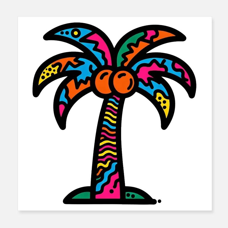 Palme Poster 20x20 cm