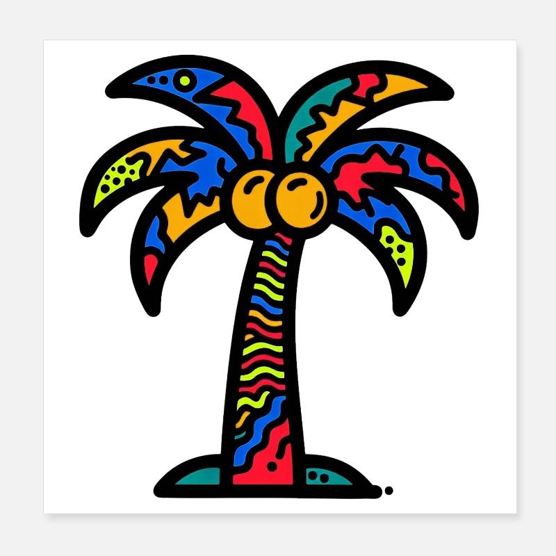 Palme Poster 20x20 cm