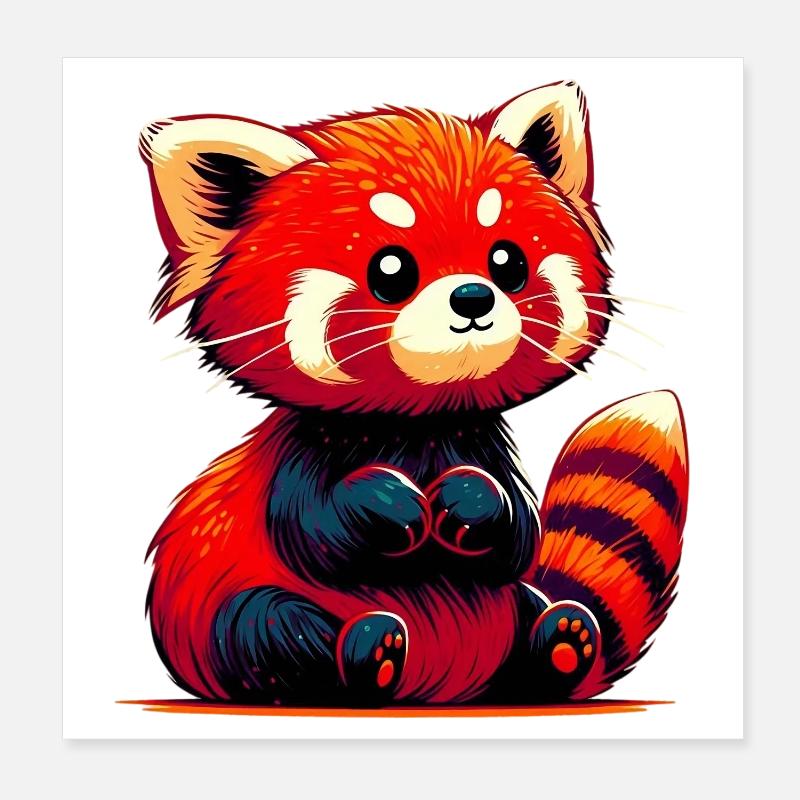 Petit panda Poster 20 x 20 cm