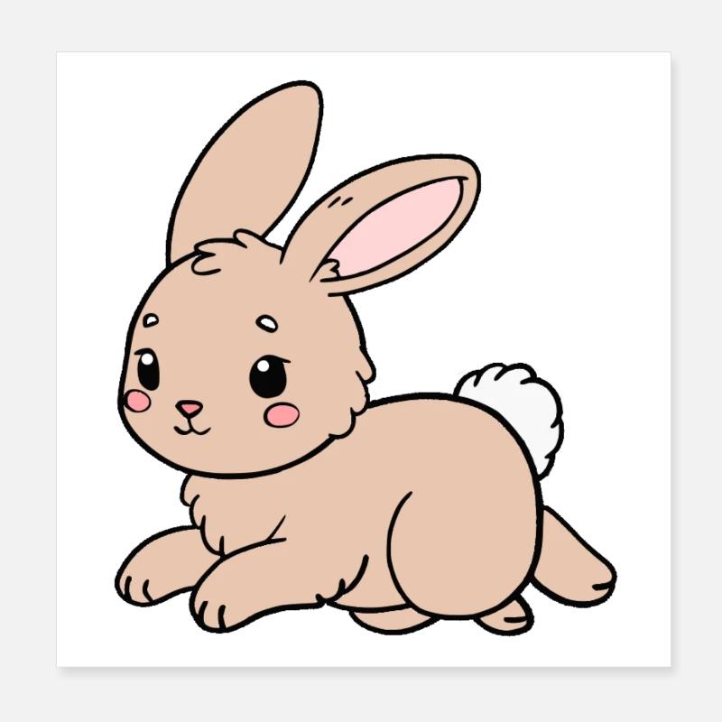Lapin Lapin Poster 20 x 20 cm