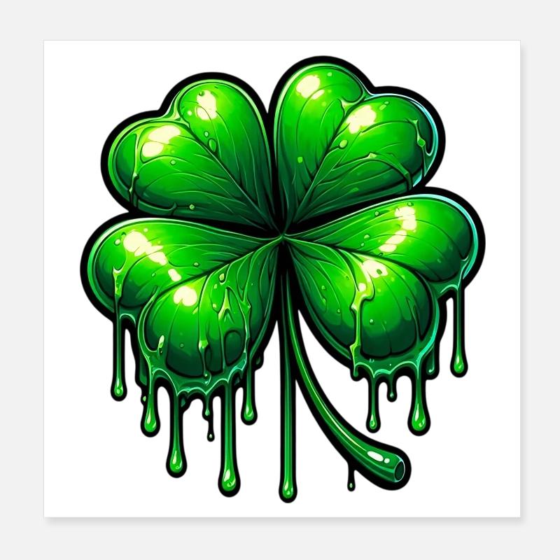 Four-leaf clover Poster 8" x 8" (20x20 cm)