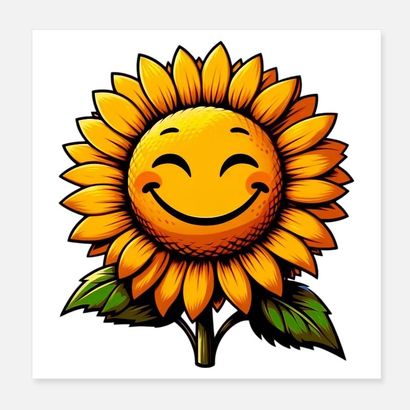 Sonnenblume Poster 20x20 cm