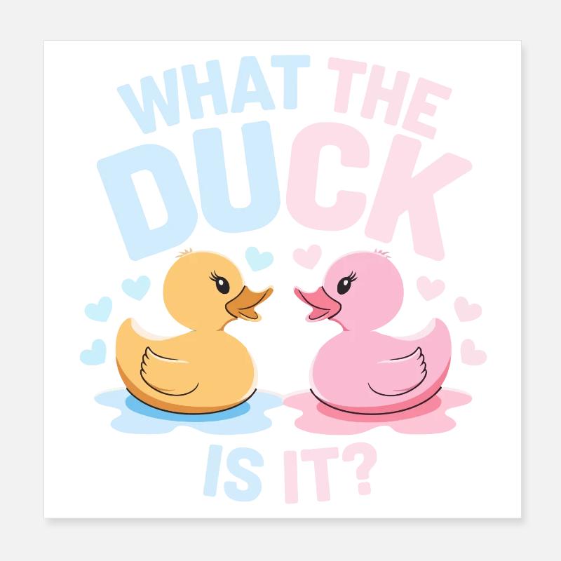 Qu’est-ce que c’est que le canard Poster 20 x 20 cm