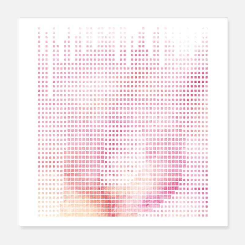 Letter D, Name, der Buchstabe D Poster 20x20 cm