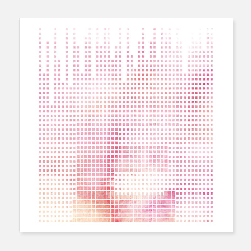 Letter E, name, the letter E Poster 8" x 8" (20x20 cm)