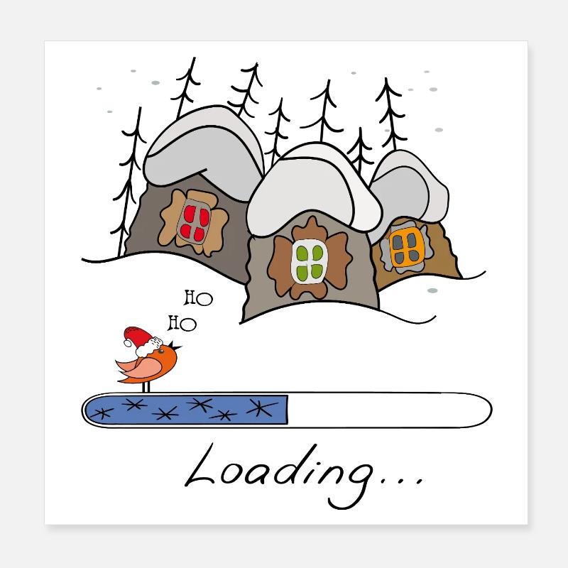 Chargement de Noël Poster 20 x 20 cm