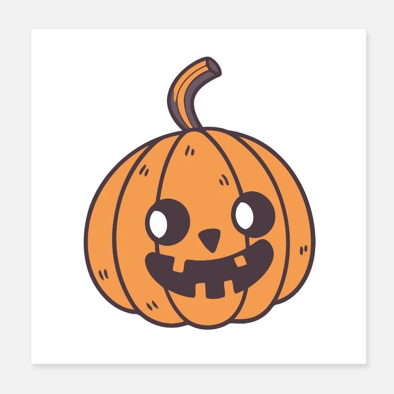Kürbis Halloween Süßer Spaß Poster 20x20 cm