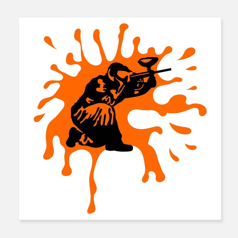 Paintball Poster 20x20 cm